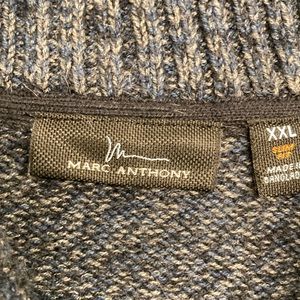 Marc Anthony- Mens shall neck sweater.  Tag says xxl but fits more like large.